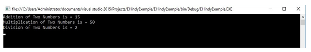 Multicast Delegate Example output