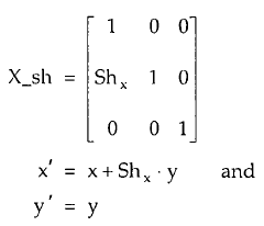 x shear in hindi