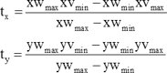 window to viewport transformation formula