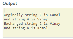 C++ program output